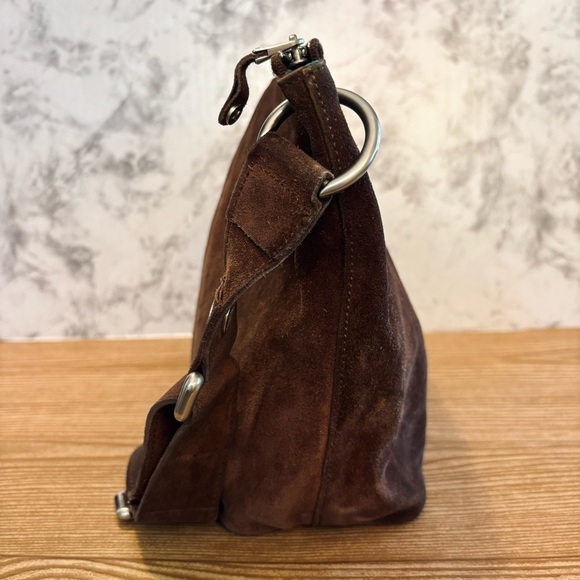 Celine Vintage Spring 2002 Leather Suede Patchwork Floral Shoulderbag Purse - Picture 5 of 15